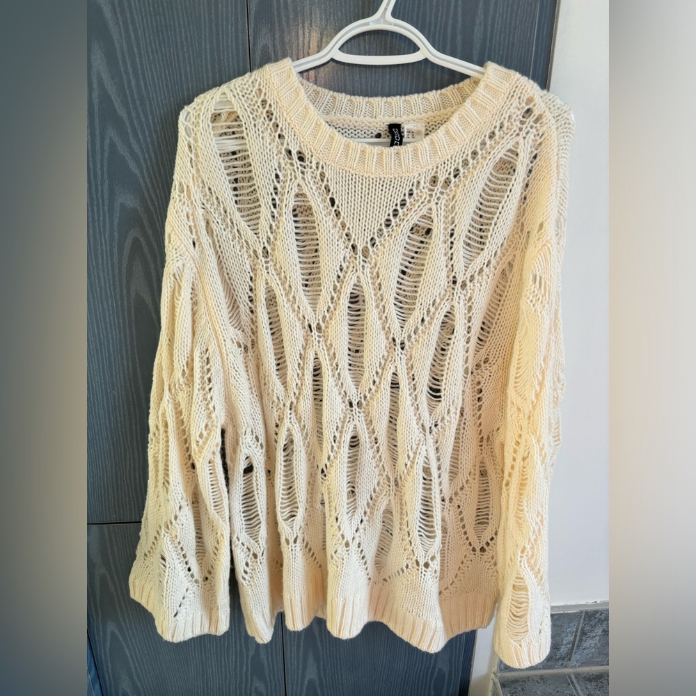 H&M open knit sweater